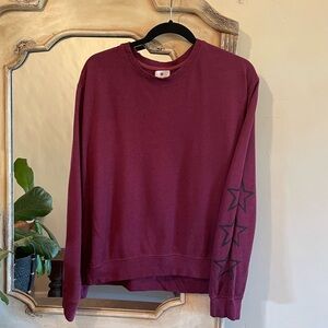 Sundry ♥️Garnet Star Pullover Sweatshirt